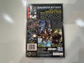 Galactic Attack (Sega Saturn 1995) CIB Complete with Registration Card LN MINT!