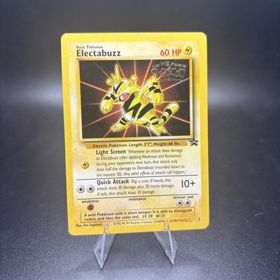 1999 electabuzz pokemon card value Lt. Surge's Lv.28 No.125 Old Back VG Japa Whenever an attack does damage to Electabuzz (after applying Weakness and Resistance) during your opponents next turn Electabuzz Movie Promo (2) 1999