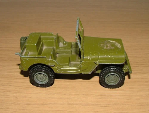 Vintage Dinky Toys 1:32 US Army Jeep Diecast  - Play worn