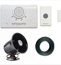 Door Buzzer Entry System Kit, Extra Loud Doorbell With ERA 120db Siren