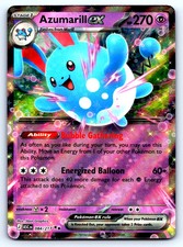 Azumarill ex Ascended Heroes #84 EX Double Rare 5ban Graphics NM Pokemon Card
