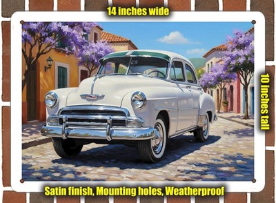 Metal Sign - 1951 Chevrolet 9 Oil Painting - 14x10