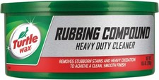Heavy Duty Turtle Wax Rubbing Compound Tub Truck Auto Scratches Cleaner 10.5 Oz.