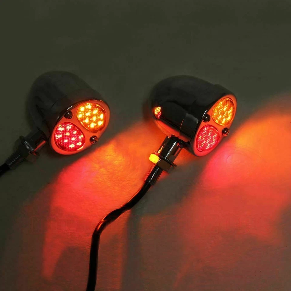 Luces traseras LED de señal de giro de freno para motocicleta para Victory Highball Vegas 8 bolas Foto 3 de 4