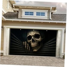 Halloween Door Cover 13x6ft Polyester Backdrop - skeleton bursting