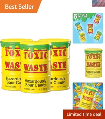 Hazardously Sour Candy 3-Pack - Intense Sour Flavor Variety for All Occasions