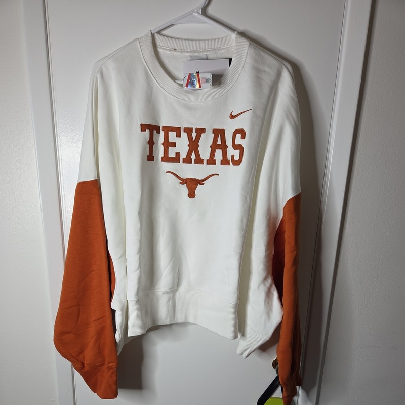  NWTS Texas Longhorns Sweatshirt  ladies Nike Pullover. sz xxl 