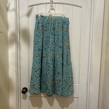 Vintage Floral Midi Skirt 12 US8