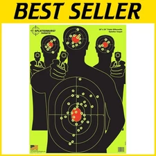 High Visibility Fluorescent Yellow Shooting Targets