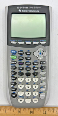 Texas Instruments Ti-84 Plus Silver Edition Graphing Calculator  -TESTED