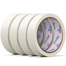 4 Rolls Masking Tape 0.94 Inch X 22 Yards, General Purpose Beige Painter Tape fo