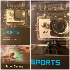Sports 4k Utira HD 1080P Waterproof Action Camera 2" Screen NIB