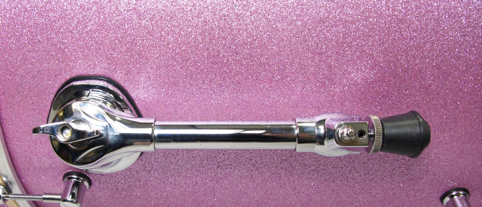 Click Icon 4pc Maple Drum Set Pink Satin Sparkle Finish Shell Pack 18 14 10 14