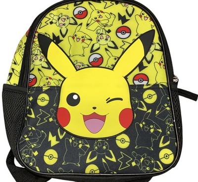 Pokémon Pikachu  Backpack With Adjustable Straps & Mesh Pockets Kids