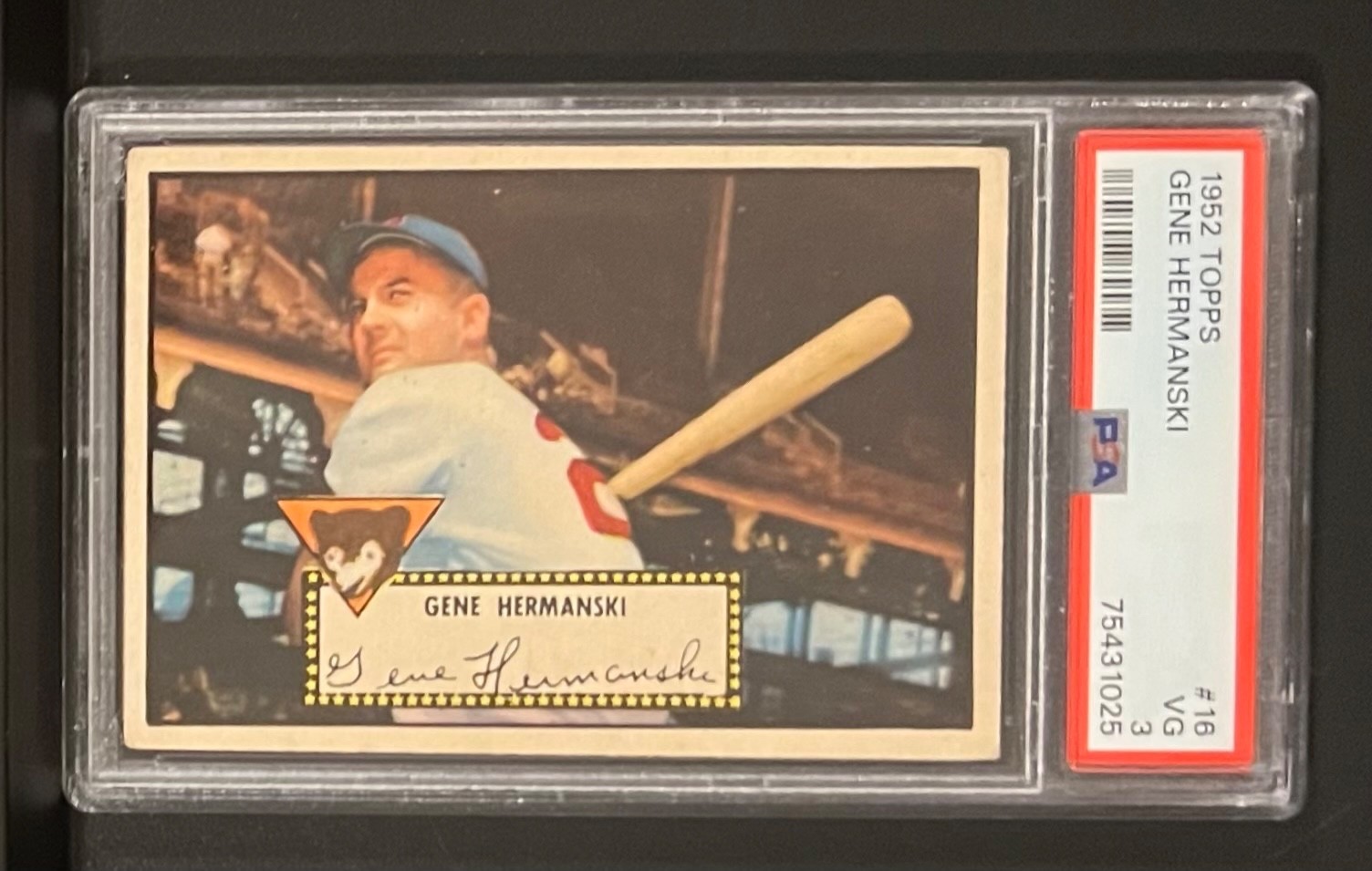 1952 Topps Gene Hermanski #16 PSA3