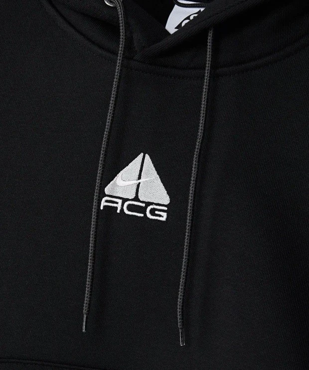 NUEVO Nike ACG Therma-FIT Mujer "Tuff Knit" Polar Sudadera con Capucha en Negro Talla Grande Foto 3 de 4