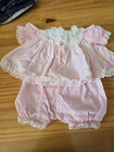 Vintage Cabbage Patch Kid 1980s Pink frilly dress outfit slight fading