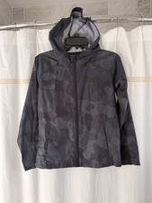 all In motion Boys Black/Gray Abstract Poly Windbreaker/jacket Size L 12/14 EUC