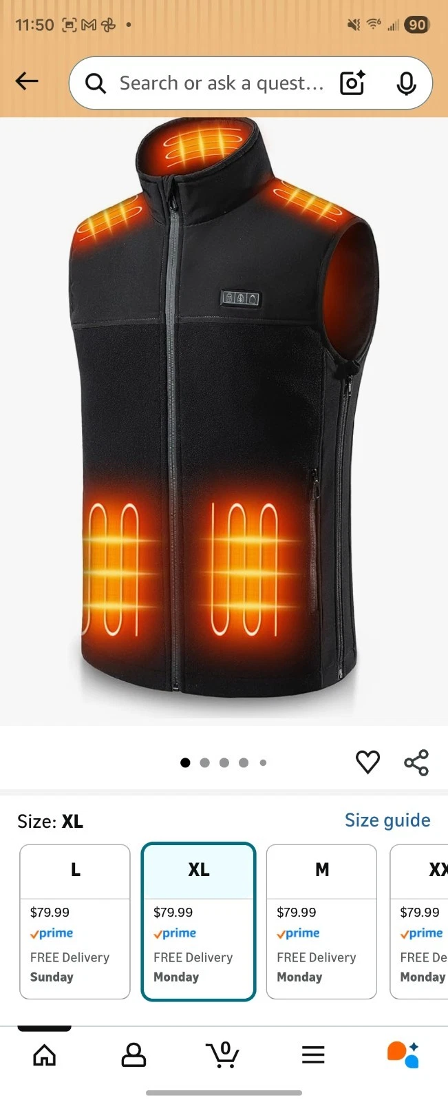 Men and Women's Lightweight Heated Vest with Battery Pack, Heating Vest