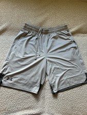 Under Armour -- light grey loose athletic shorts