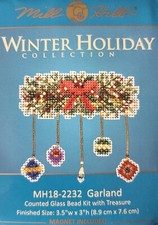 Garland Cross Stitch Ornament Kit Mill Hill Winter Holiday MH18-2232 Garland