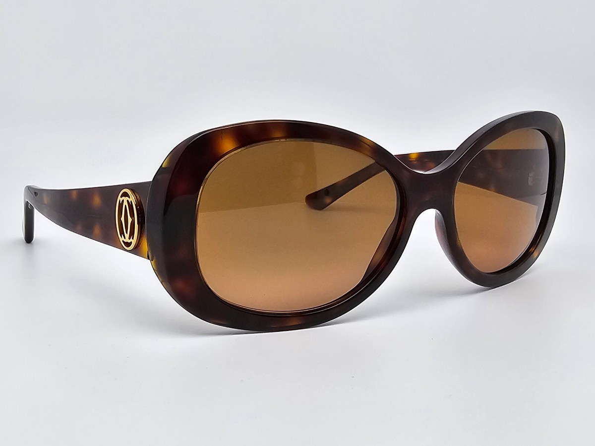 Cartier Janis Tortoise Sunglasses Cartier Première CT0496S Sunglasses 002 Dark Tortoise - eye  main image 3