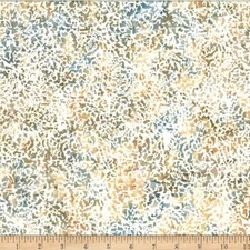 Hoffman Batiks Fabric - Bali Batik - Tan Big Floral W2566-64