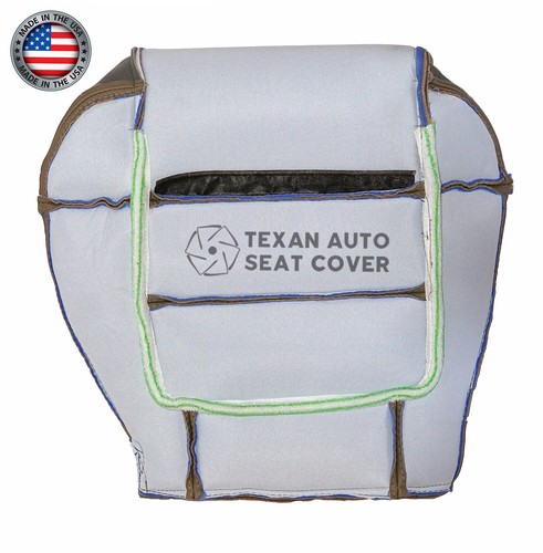 2001, 2002 Ford F150 Lariat Super Crew Passenger Bottom Leather Seat Cover Tan - Picture 4 of 7