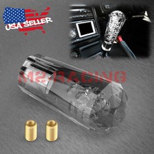 Shift Knob Stick Black Gray Smoke Crystal Bubble Manual Gear Shifter 10cm Long Shift Knob Stick Black Gray Smoke Crystal Bubble Manual Gear Shifter 10cm Long