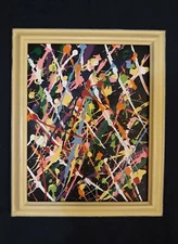 Russian Expressionism Acrylic painting on canvas signed ZOBIK "HOPE" 2021, 11X14