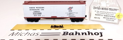 Micro Trains Line 49170 40' Sheathed Reefer North Western X70160 N 1:160 f76 å | Zustand: Gebraucht