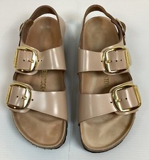 Birkenstock Milano Big Buckle High Shine New Beige Unisex Size L7, M 5 