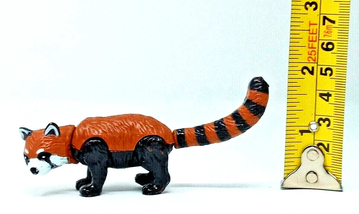 Red Panda Figure 2002 K&M International Poseable Articulated Black