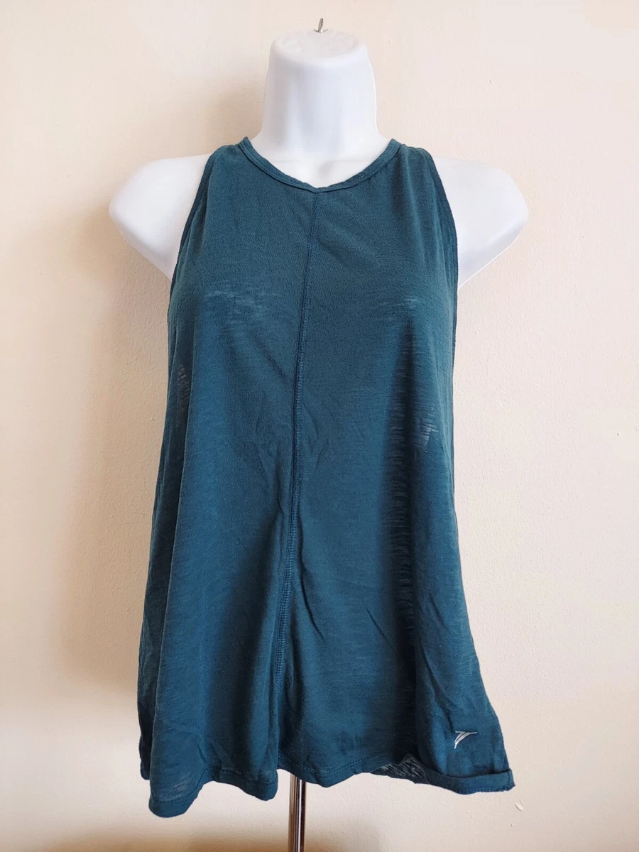 Old Navy Active Dark Teal Green Workout Tank Top Shirt Women s Small Sleeveless