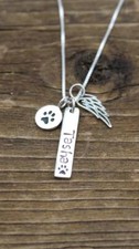 Personalized Pet Loss Memorial Sympathy Necklace