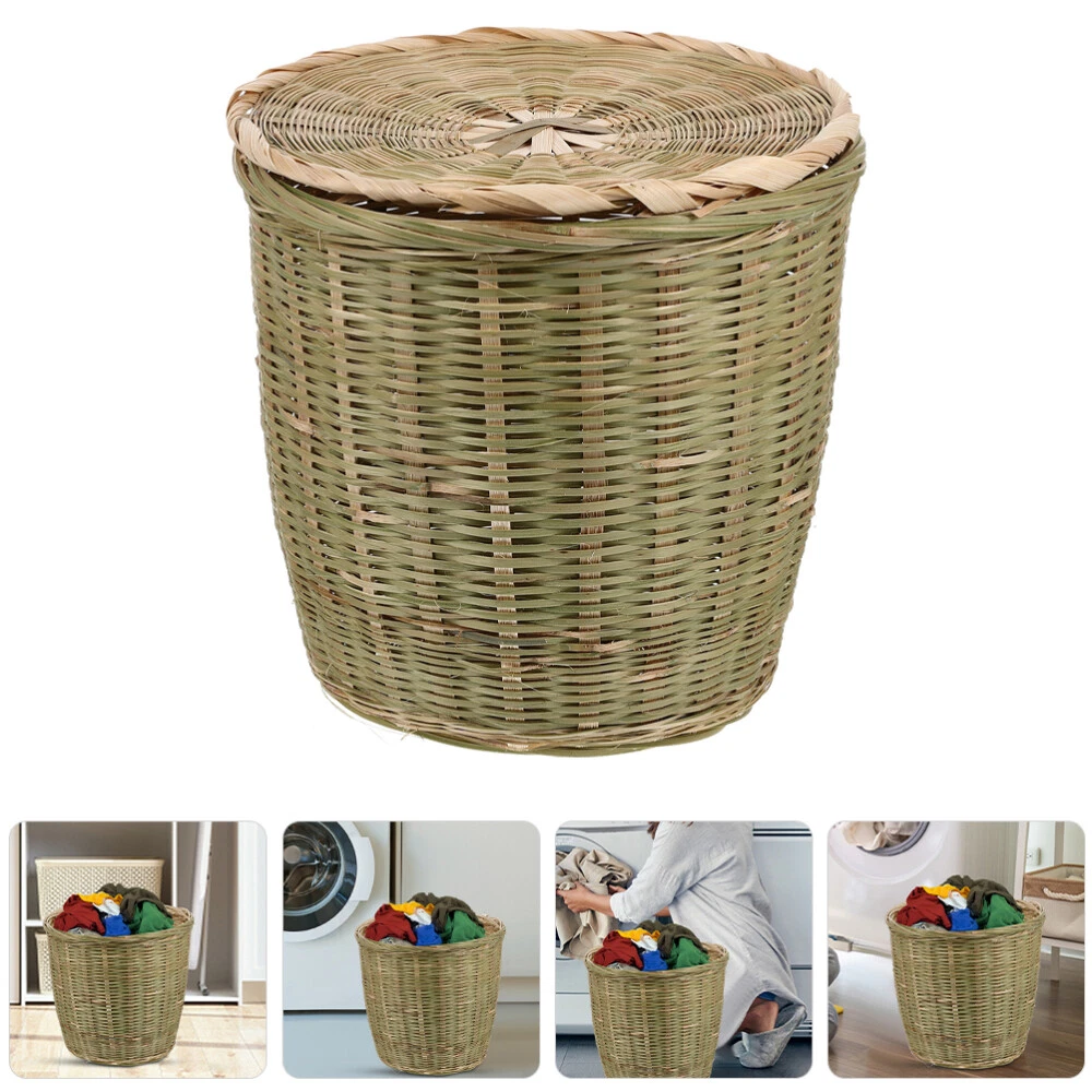 Set Di 2 Cestini Portarifiuti In Vimini Di Mare Arpan – Rotondi, 28x25 Cm