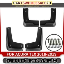 4x Fornt & Reas Splash Guards Mud Flaps Mudguards for Acura TLX 2018 2019 Sedan