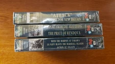 War in the Pacific, World War II series 3 VHS set, Rendova, Aleutians, Britain