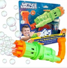As Seen On TV Battle Bubbles Automatic Bubble Machine 3 New