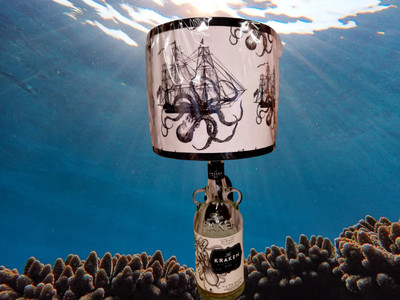 Flaschenlampe The Kraken Kraken Rum Flaschenlampe.
