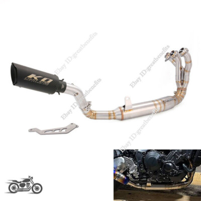 Exhaust System For Yamaha MT-09 FZ09 2020-2023 Header Link Pipe Slip On Muffler