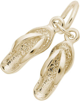 Vergoldete Sterling Silber Sandalen Anhänger von Rembrandt