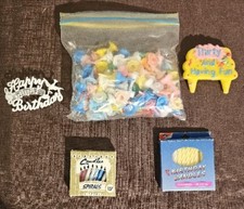 Misc Birthday Decorations And Candles Vintage