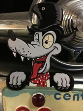 Wolf Big Bad Wolf Hot Rod License Plate Topper Accessory For Car Bike Bicycle