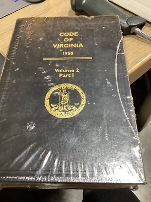Code Of Virginia 1950 Vol 2  Part 1 Title 8.01 Civil Liberties & Procedure BOOK