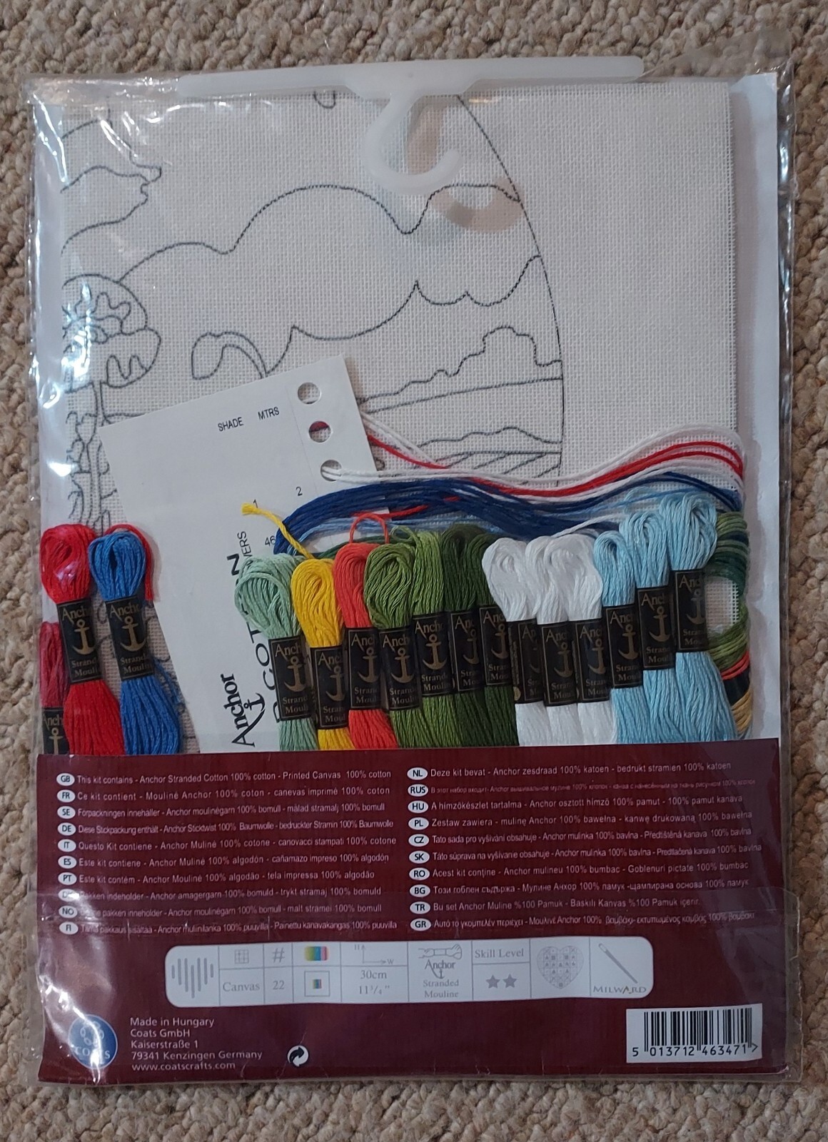 Anchor Long Stitch Kit Poppies and Cornflower AL77521 for sale online