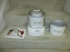 Cuisinart CIM-20 Ice Cream Maker With Extra Freezer Bowl & 2 Instruction Booklet