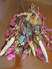 Custom mix of Dried artificial seeds flowers bouquet 16" Floral Craft