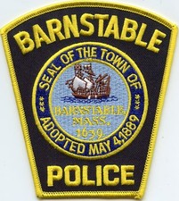 BARNSTABLE MASSACHUSETTS MA Sailing Ship POLICE PATCH
