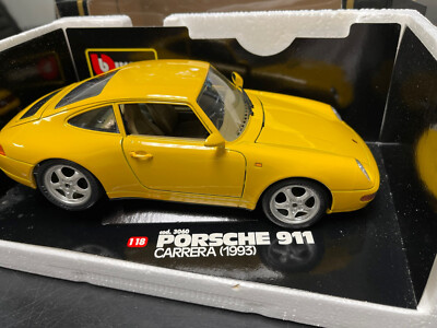 1993 Porsche 911 Carrera Bburago Toy Die Cast Metal Factory Built